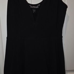 Express One Shoulder Black Dress